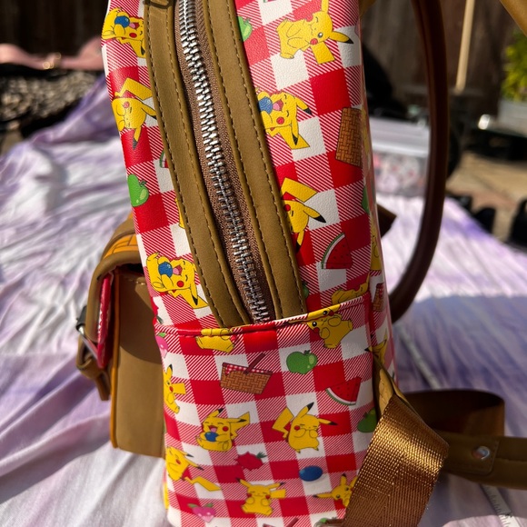 Loungefly Picnic Pikachu Mini Backpack - Picture 7 of 10